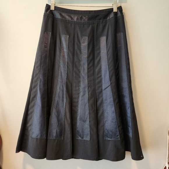 Gerard Darel Dresses & Skirts - Gerard Darel Pleated Blade Panel Midi Wool Skirt